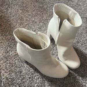 Cream Boots